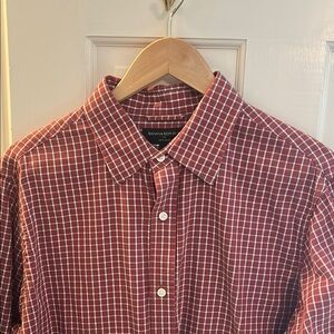 Banana Republic Men's Red Plaid Shirt